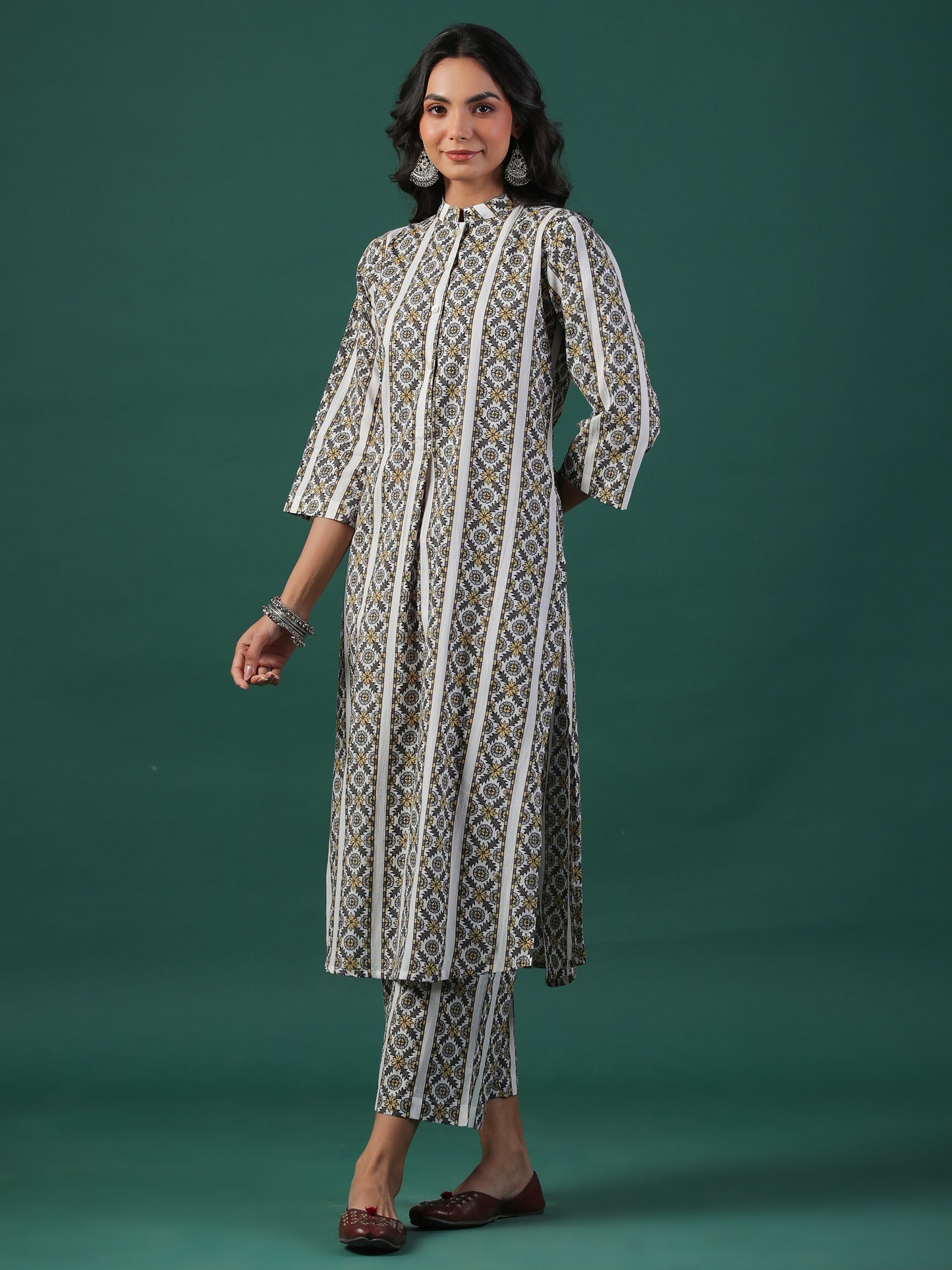Classic Geometric Set - Set of 2 (Pant + Kurta)