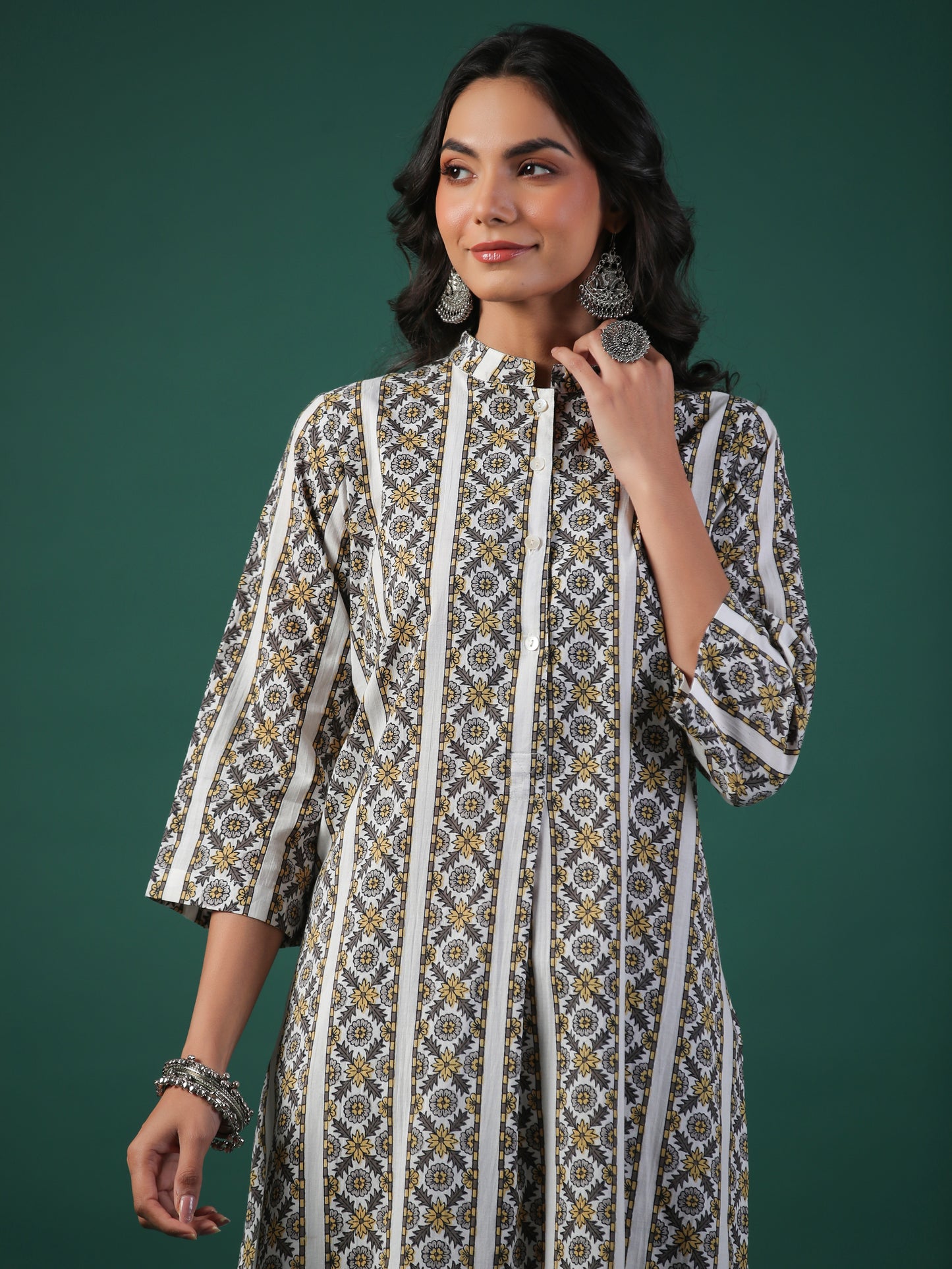Classic Geometric Set - Set of 2 (Pant + Kurta)