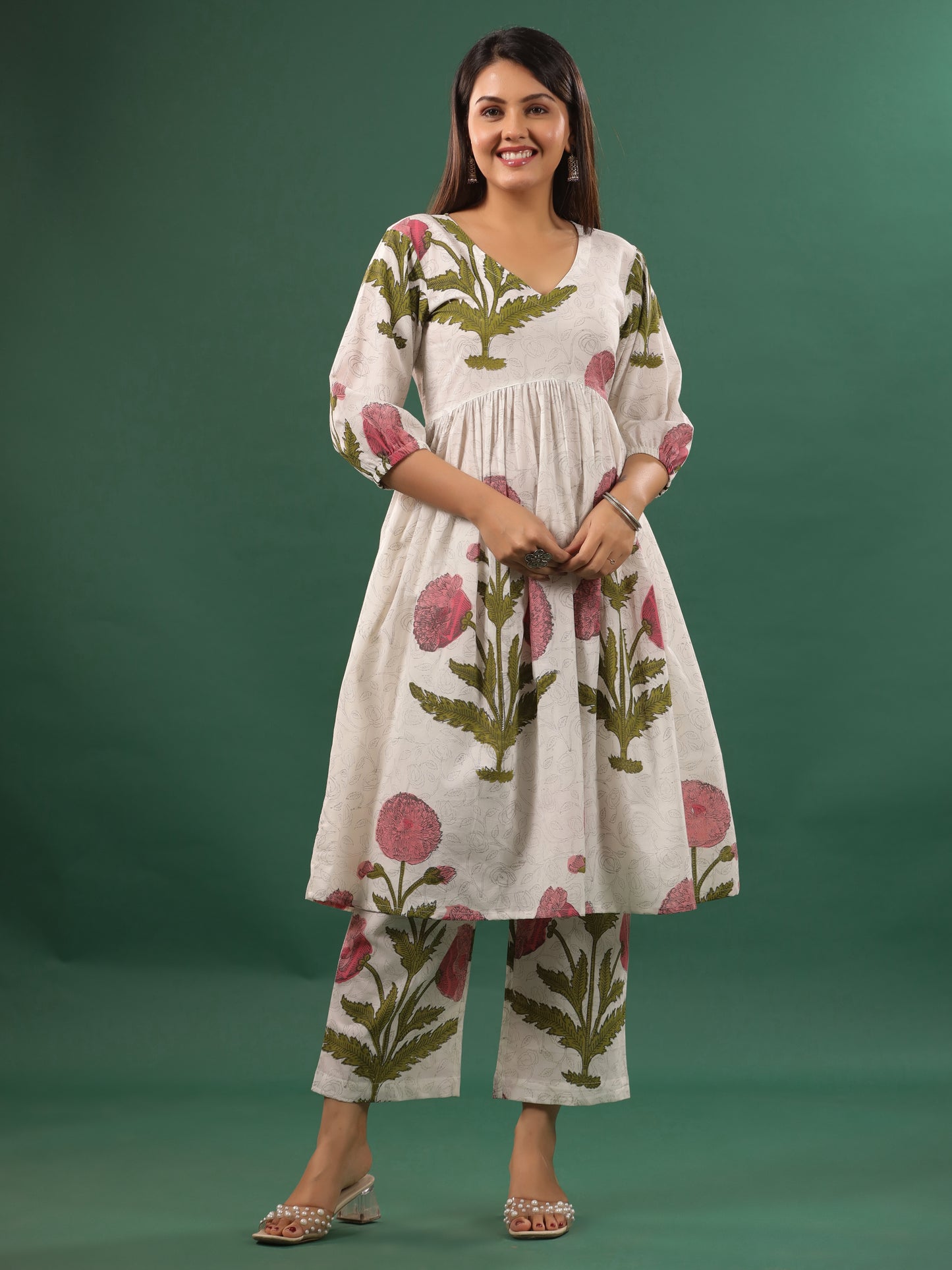 Pavot Kurta Set - Kurta +Pant (Pink)