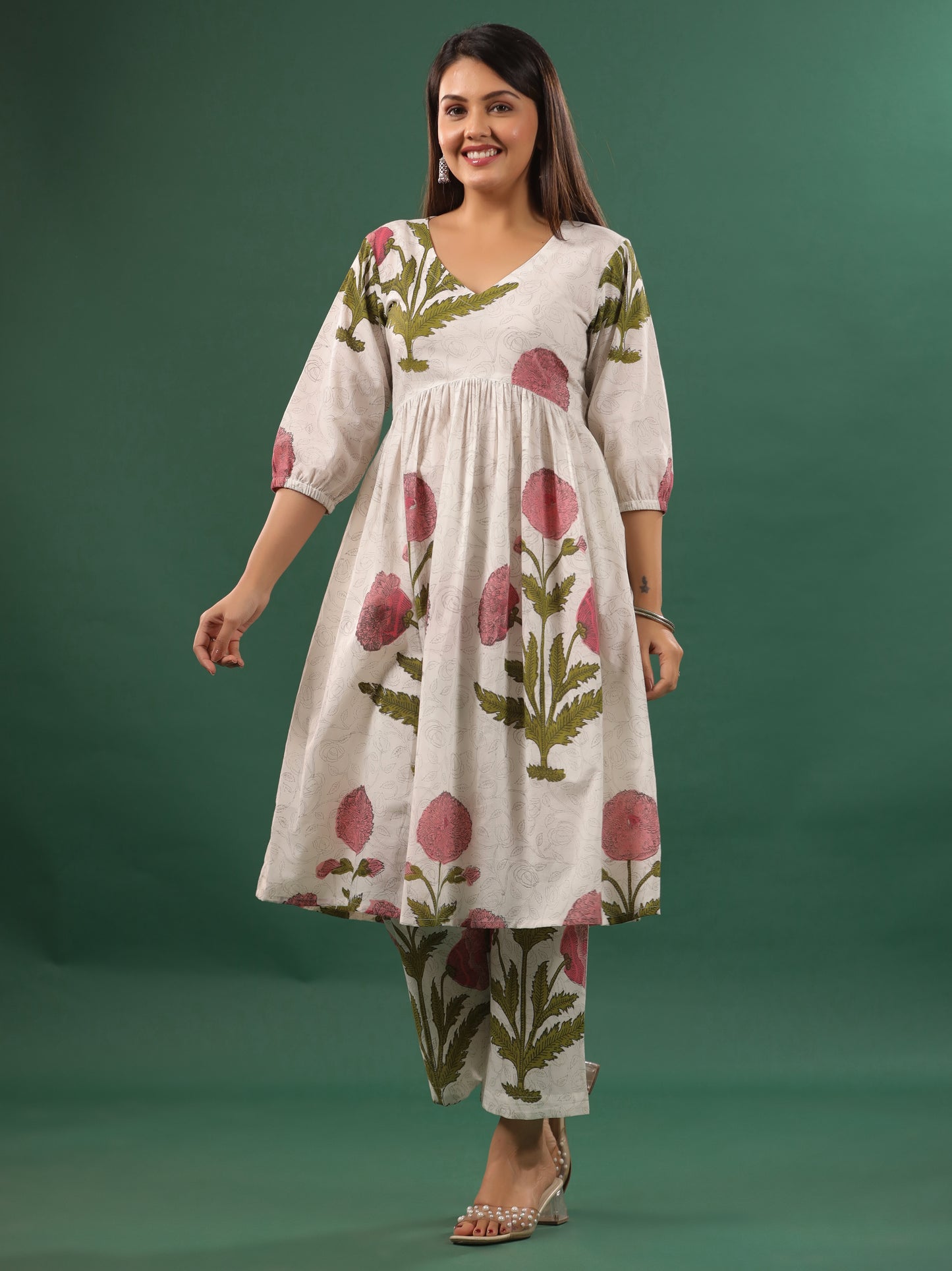 Pavot Kurta Set - Kurta +Pant (Pink)