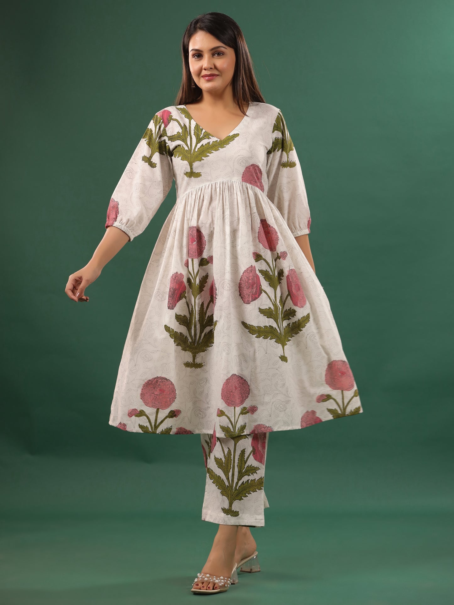 Pavot Kurta Set - Kurta +Pant (Pink)
