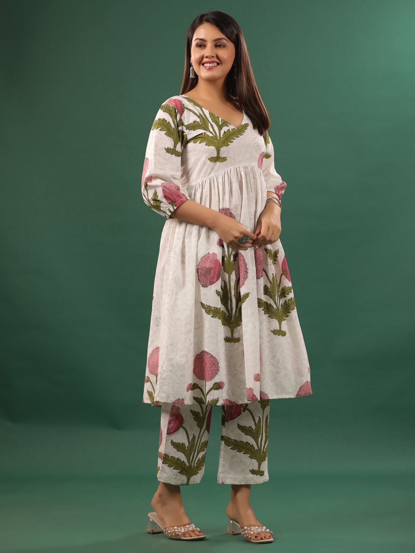 Pavot Kurta Set - Kurta +Pant (Pink)