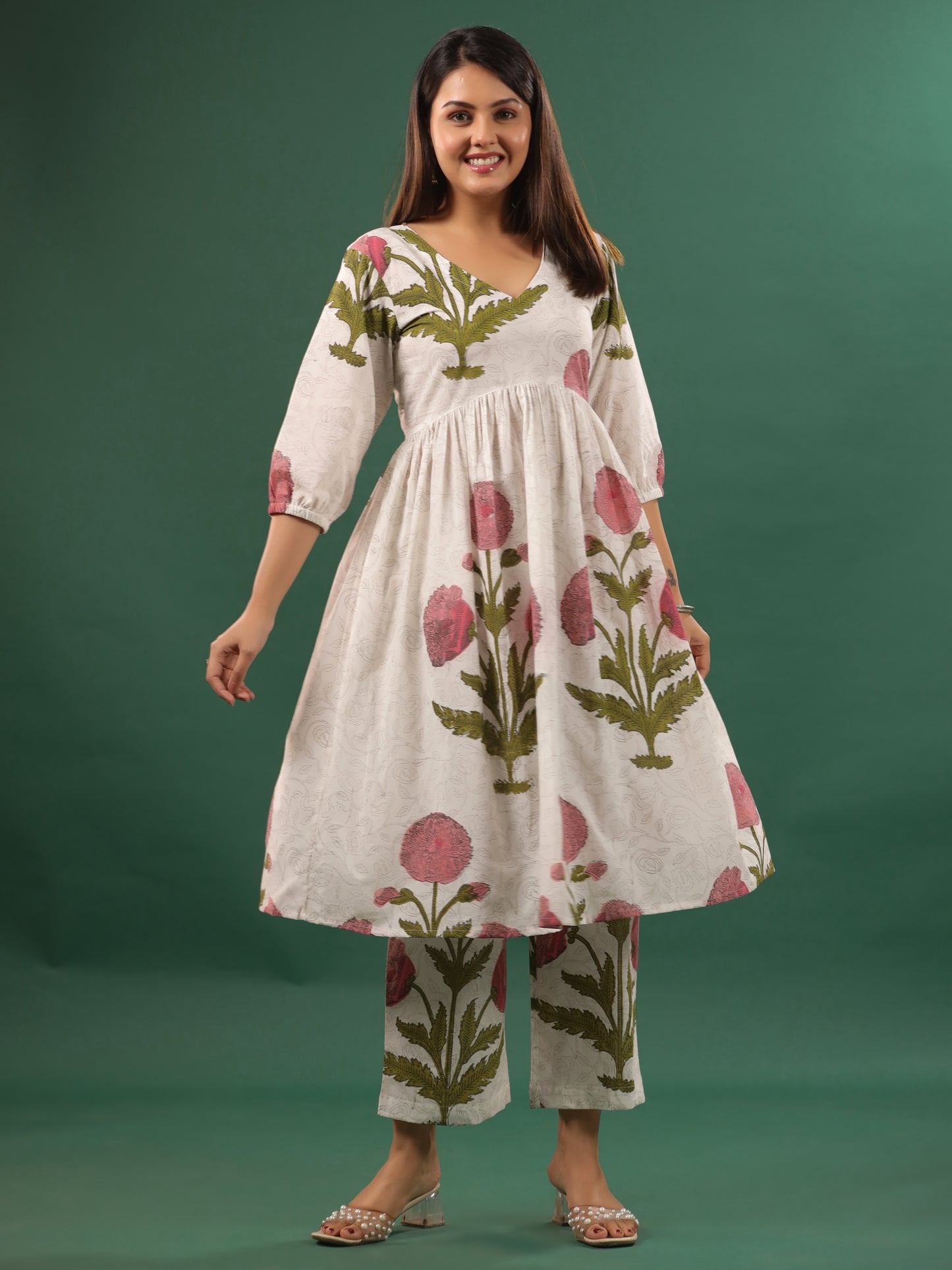 Pavot Kurta Set - Kurta +Pant (Pink)